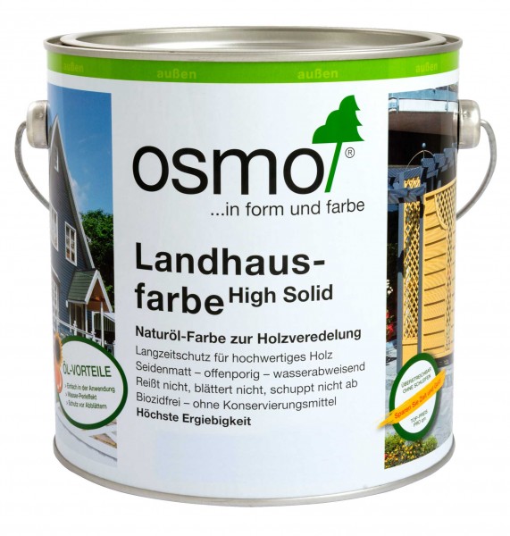 OSMO Landhausfarbe | 0,75 l | Schwarzgrau