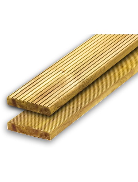 Holz-Terrassendiele Kiefer/Fichte KDI »2,7 x 14,6 cm«
