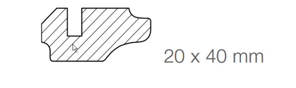 Deckenabschlussleiste Fichte astig