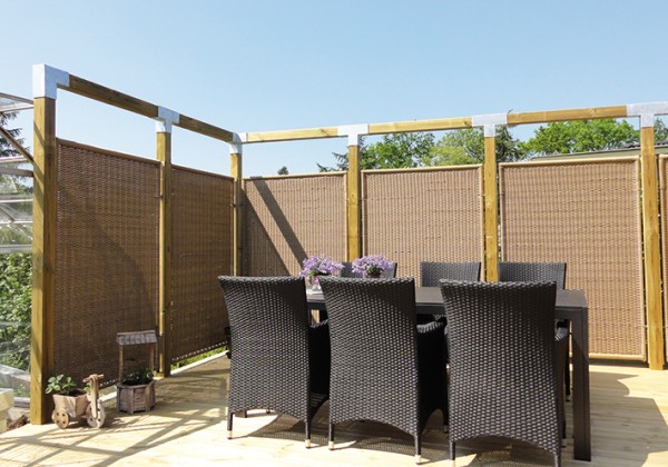 Cubic Pergola-System Eckbeschlag doppelt feuerverzinkt, für Pfosten 9 x