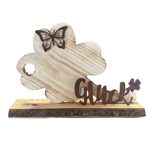 Holzständer Glück
