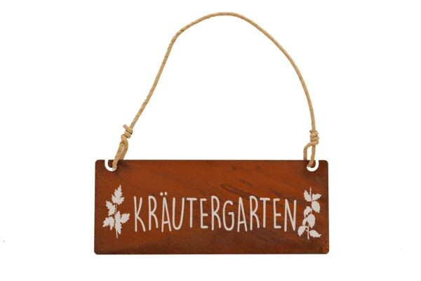 Schild "Kräutergarten"