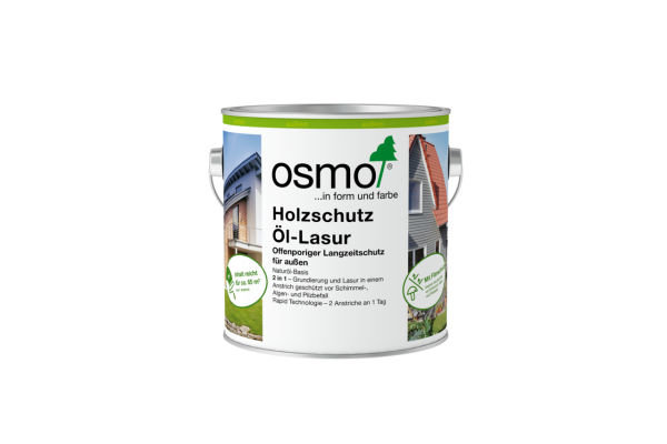 OSMO Holzschutz Öl-Lasur | 5,0 l | Weiß