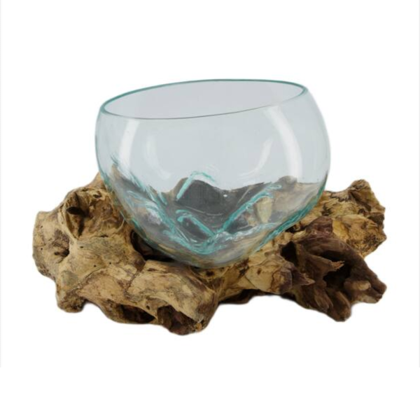 Wurzel mit Glas