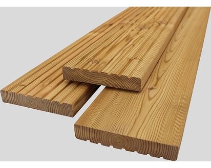 Holz-Terrassendiele Lärche »2,4 x 13,8 cm«
