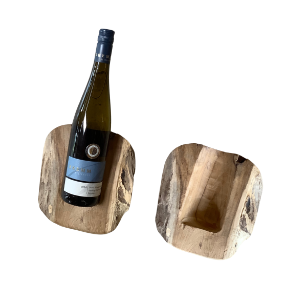 Teakholz Weinflaschenhalter f. 1 Flasche